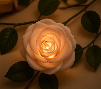 LED Rose String Lights – Warm and Cozy Decorative Lighting for Bedroom and Events - Elden Home