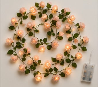 LED Rose String Lights – Warm and Cozy Decorative Lighting for Bedroom and Events - Elden Home