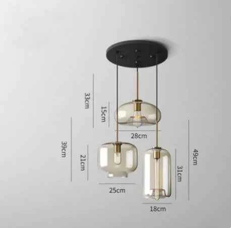 Contemporary Nordic LED Glass Decor for Modern Spaces - Elden Home