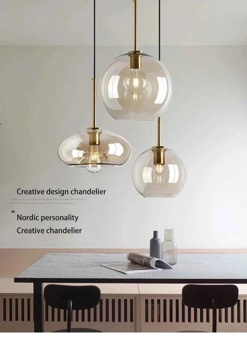 Contemporary Nordic LED Glass Decor for Modern Spaces - Elden Home