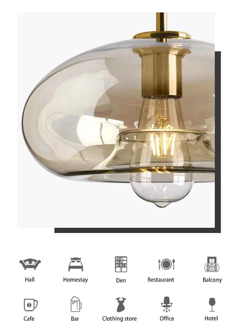 Contemporary Nordic LED Glass Decor for Modern Spaces - Elden Home