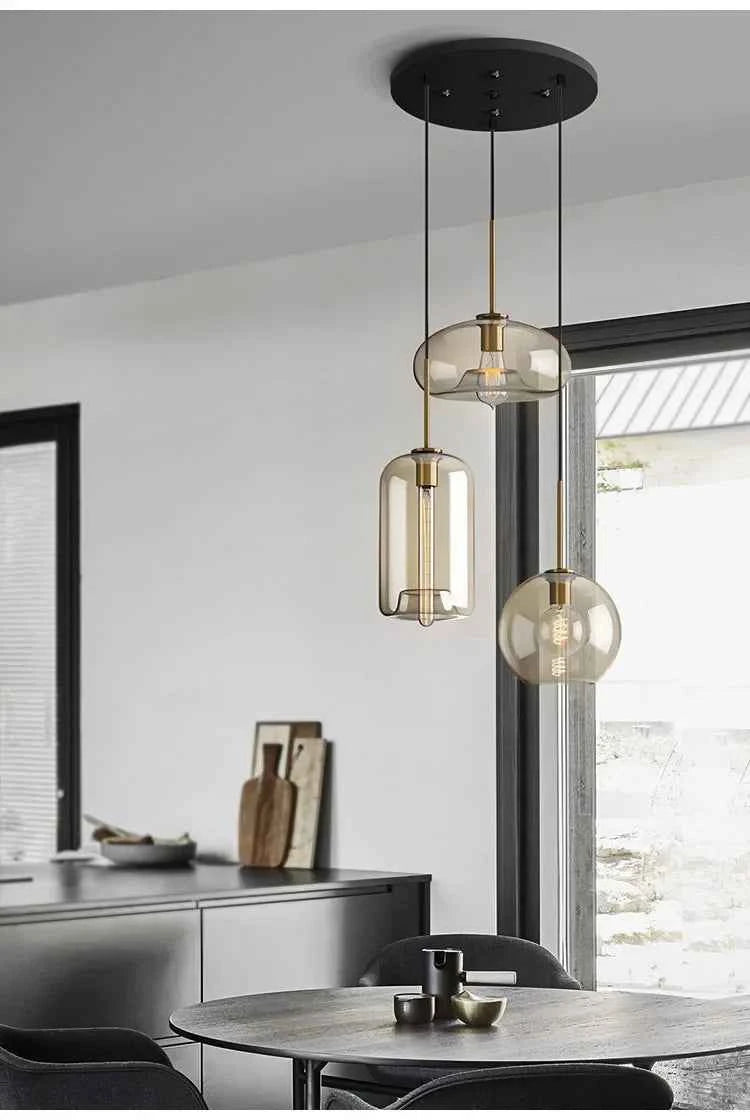Contemporary Nordic LED Glass Decor for Modern Spaces - Elden Home