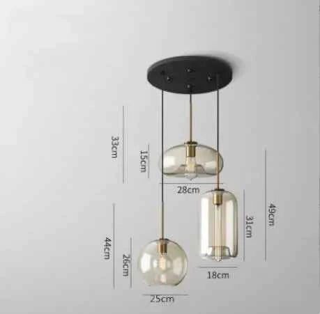 Contemporary Nordic LED Glass Decor for Modern Spaces - Elden Home
