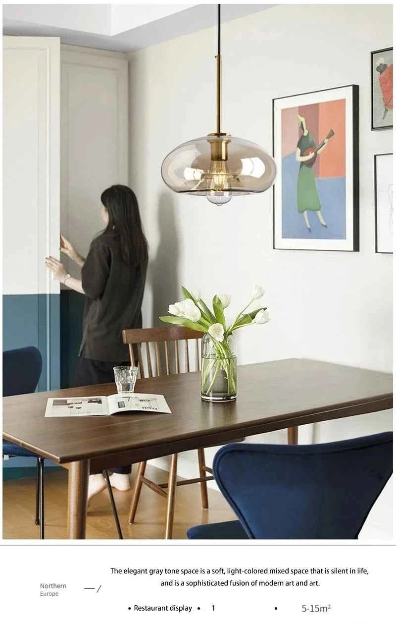Contemporary Nordic LED Glass Decor for Modern Spaces - Elden Home