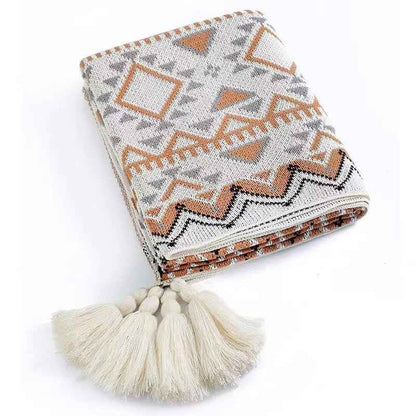 Cozy Boho Knit Blanket - Elden Home