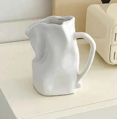 Ceramic Textured Ceramic Vase - Elden Home