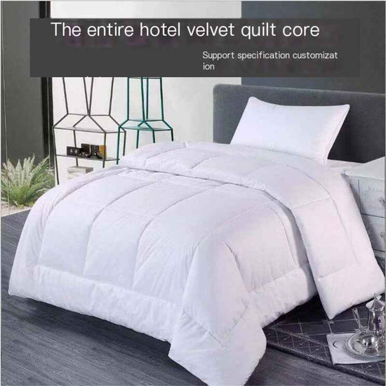 Luxury Hotel Bedding Set with Silk Cotton Comforter