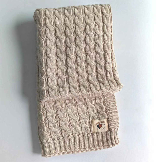 Cozy Knit Blanket - Lightweight Soft Cotton Throw for Home & Living Room - Elden Home