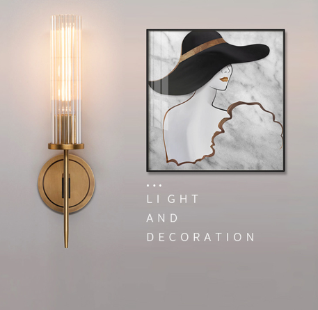 Neutral Copper Accent Wall Décor with Modern Copper Wall Light Integration - Elden Home