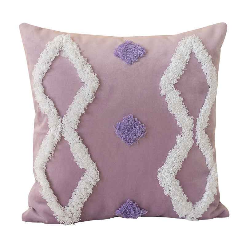 Nordic Tufted Pillowcase – Textured Decorative Cushion Cover for Sofa and Bed - Elden Home