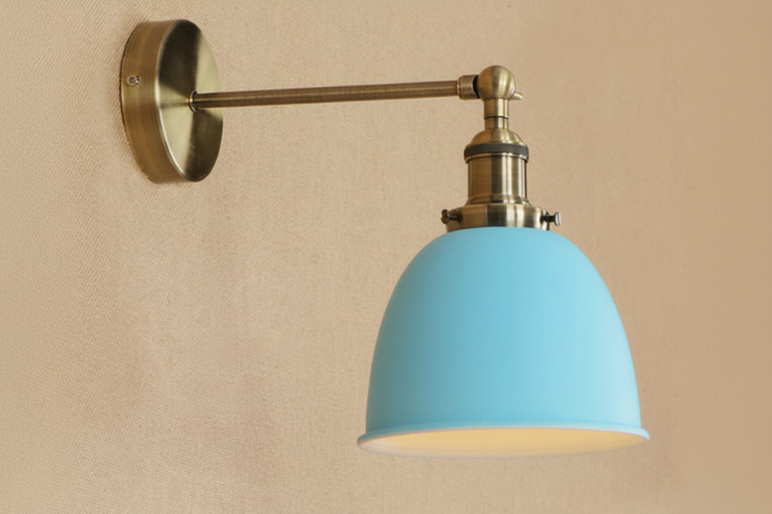 Minimalist Industrial Iron Wall Lamp - Vintage Industrial Wall Lamp - Elden Home